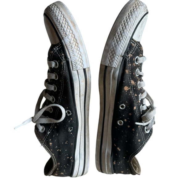 Vintage Speckled Spacey Black Unisex Men’s 11 Chuck Taylor Converse Shoes - Picture 4 of 9